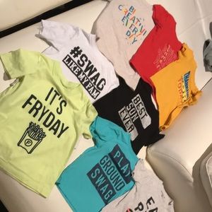 Toddler boy bundle  graphic tees